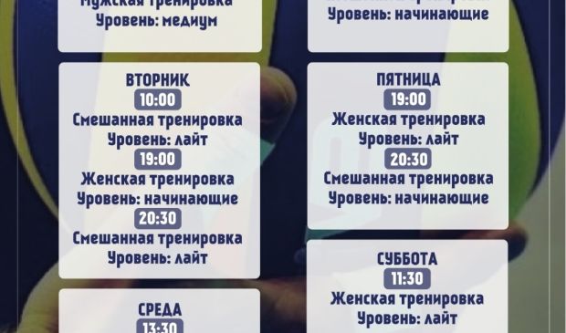 Фотография Смешанная тренировка по волейболу